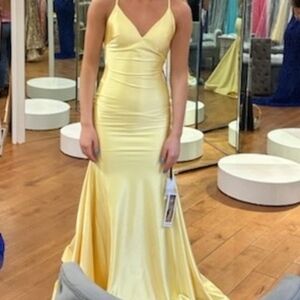 Alyce Paris Prom Dress 61966 - light yellow
